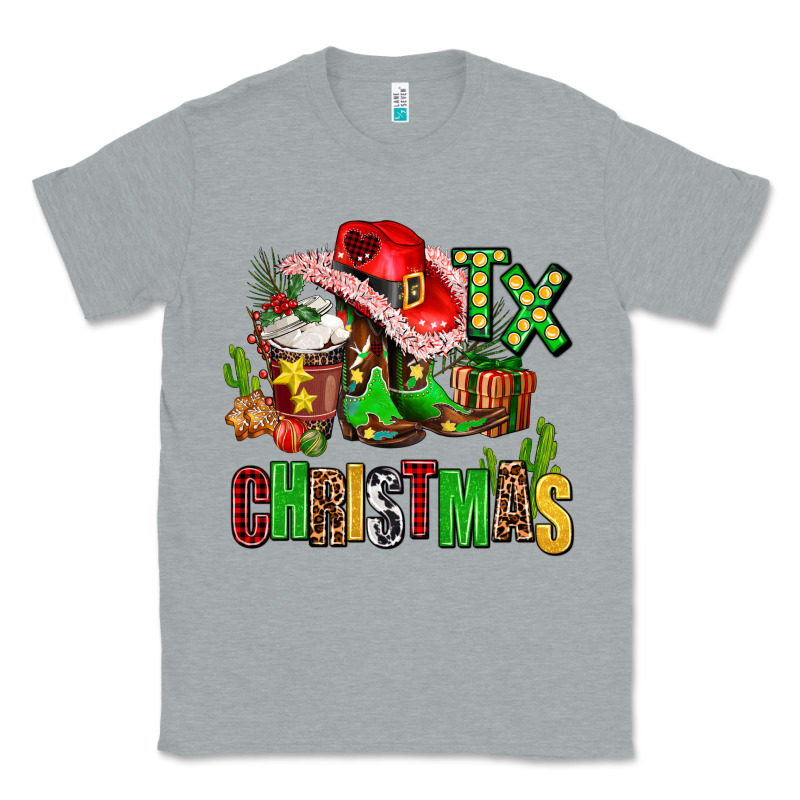 Tx Christmas Cowgirl Classic Tee by AdoDesignShop | Teevron