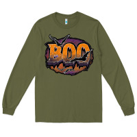 Army Green boo Long Sleeve Tee - JahusDesignShop