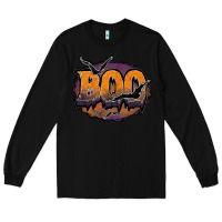Black boo Long Sleeve Tee - JahusDesignShop