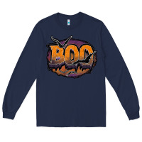 Navy boo Long Sleeve Tee - JahusDesignShop