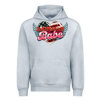 Heather Grey American babe Urban Hoodie - HowdyJamesFarm