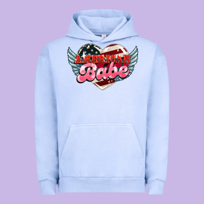 American Babe Urban Hoodie Designed By Howdyjamesfarm