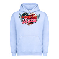 Pigment Grape Ice American babe Urban Hoodie - HowdyJamesFarm