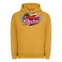 Pigment Peanut Butter American babe Urban Hoodie - HowdyJamesFarm