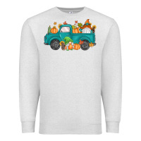 Oatmeal Heather fall gnomes truck Premium Sweatshirt - MaliasSmallBusiness