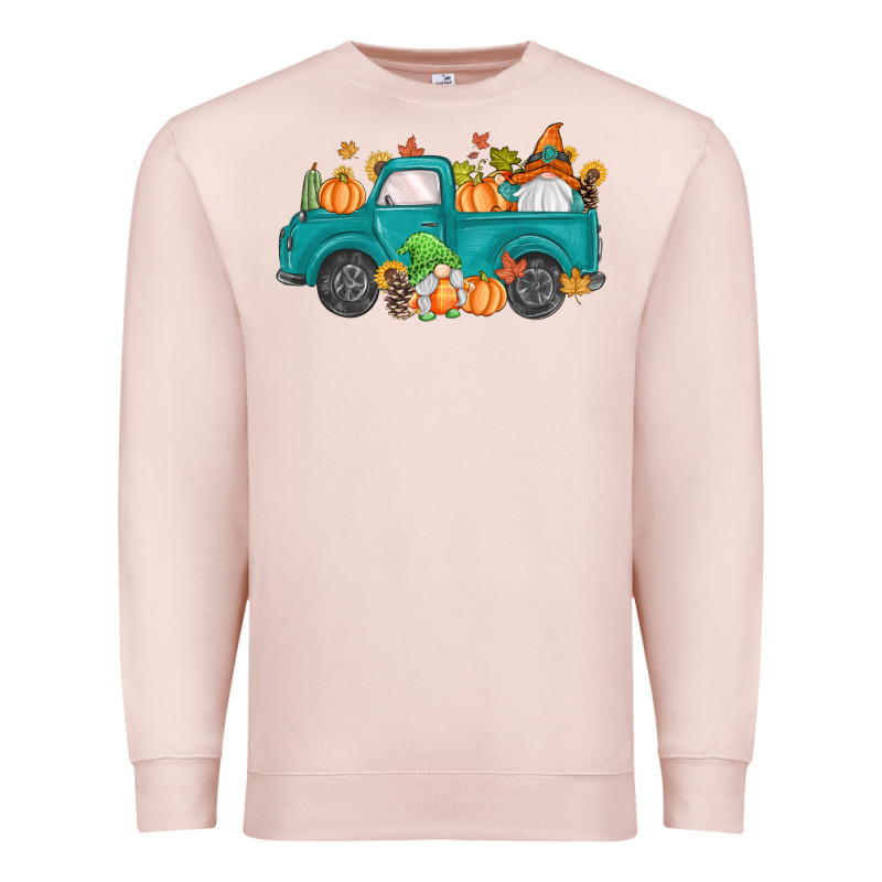 Fall Gnomes Truck Premium Sweatshirt by MaliasSmallBusiness | Teevron