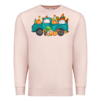 Pale Pink fall gnomes truck Premium Sweatshirt - MaliasSmallBusiness
