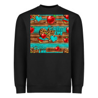 Black teacher life seamless pattern Heavyweight Sweatshirt - HRA Design Shop