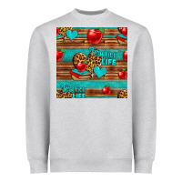 Heather Grey teacher life seamless pattern Heavyweight Sweatshirt - HRA Design Shop