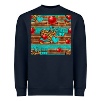 Navy teacher life seamless pattern Heavyweight Sweatshirt - HRA Design Shop