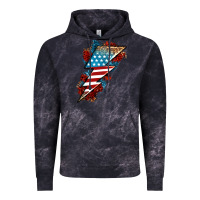 Cloud Black American lightning bolt Vintage Hoodie - Neo Western
