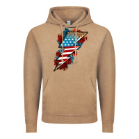 Vintage Coffee American lightning bolt Vintage Hoodie - Neo Western