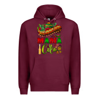 Burgundy mama cita sombrero Premium Hoodie - BarkalooDesign