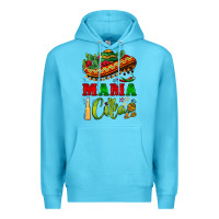 Ocean Blue mama cita sombrero Premium Hoodie - BarkalooDesign