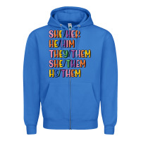 True Royal lgbtq pronouns Zipper Hoodie - MaliasSmallBusiness