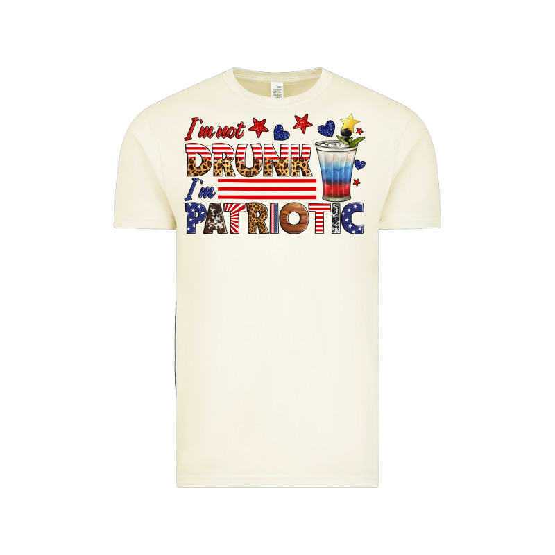 I'm Not Drunk I'm Patriotic Vintage Tee by HRA Design Shop | Teevron