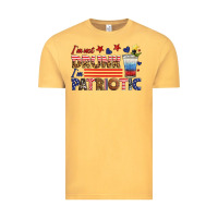 Vintage Mustard i'm not drunk i'm patriotic Vintage Tee - HRA Design Shop