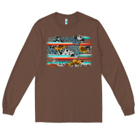 Chestnut serape cowhide sunflower background Long Sleeve Tee - AdoDesignShop