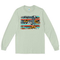 Serape Cowhide Sunflower Background Long Sleeve Tee | Teevron