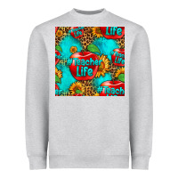 Heather Grey teacher apple seamless pattern Heavyweight Sweatshirt - HRA Design Shop
