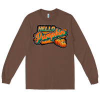 Chestnut hello pumpkin black Long Sleeve Tee - JahusDesignShop