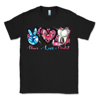 Black peace love dental Classic Tee - AdoDesignShop