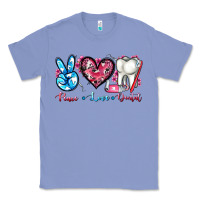 Colony Blue peace love dental Classic Tee - AdoDesignShop