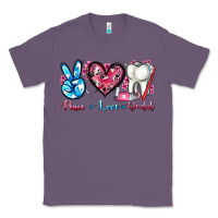 Lavender peace love dental Classic Tee - AdoDesignShop