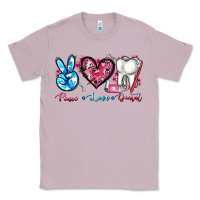 Lilac peace love dental Classic Tee - AdoDesignShop