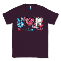Plum peace love dental Classic Tee - AdoDesignShop
