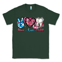 Sports Green peace love dental Classic Tee - AdoDesignShop