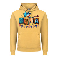 Vintage Mustard All American Mama 4th of July Vintage Hoodie - CowGirlArtShop