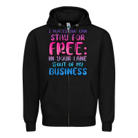 Black 2 places you can stay for free in your lane and ou Zipper Hoodie - MaliasSmallBusiness
