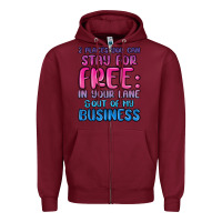Burgundy 2 places you can stay for free in your lane and ou Zipper Hoodie - MaliasSmallBusiness