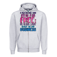Heather Grey 2 places you can stay for free in your lane and ou Zipper Hoodie - MaliasSmallBusiness