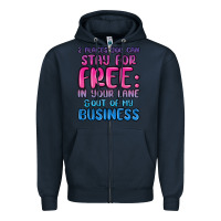 Navy 2 places you can stay for free in your lane and ou Zipper Hoodie - MaliasSmallBusiness