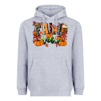 Heather Grey fall vibes Heavyweight Hoodie - MaliasSmallBusiness
