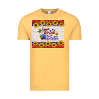Vintage Mustard i'm not drunk i'm patriotic Vintage Tee - HRA Design Shop