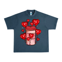 Midnight Navy valentines day coffee Urban Heavy Tee - JahusDesignShop