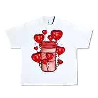 White valentines day coffee Urban Heavy Tee - JahusDesignShop