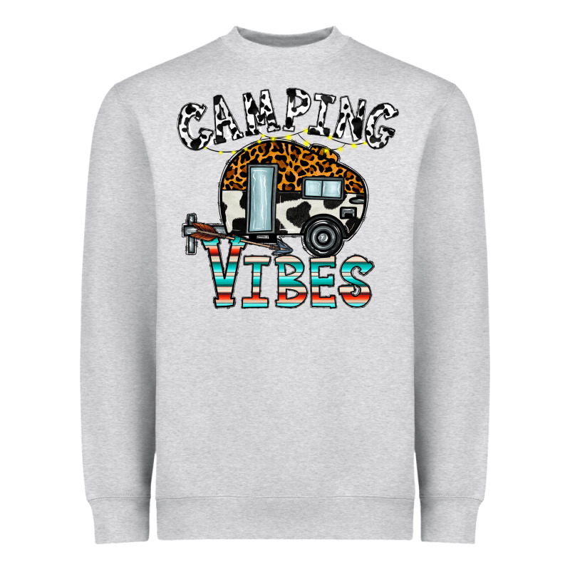Camping Vibes Heavyweight Sweatshirt by CowhideDigitalArt | Teevron
