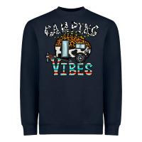 Navy camping vibes Heavyweight Sweatshirt - CowhideDigitalArt