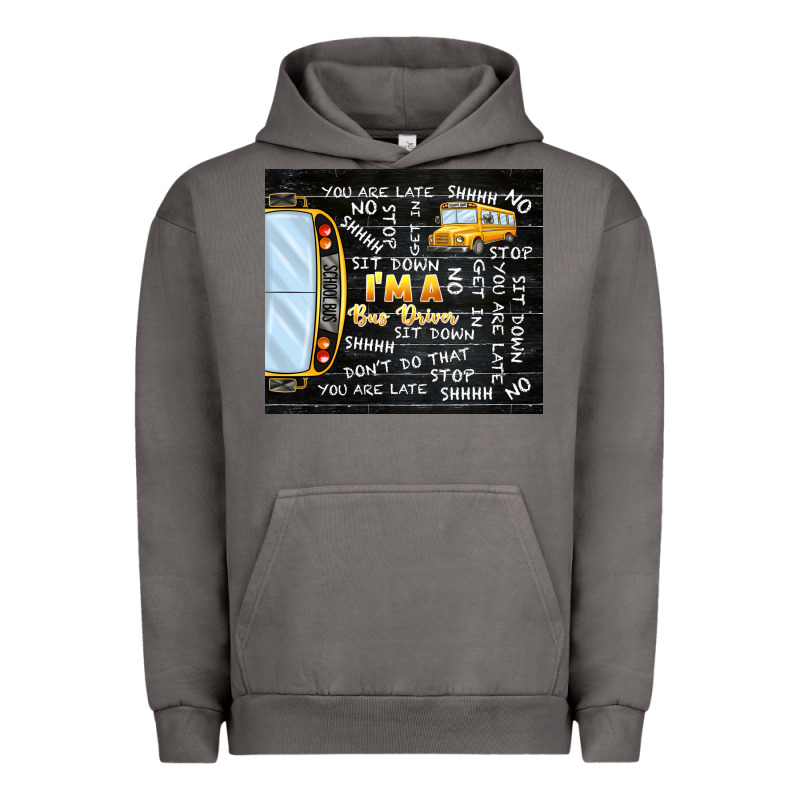 I'm A Bus Driver School Bus Black Urban Hoodie by TumblerDesignByShophia | Teevron