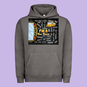 I'm A Bus Driver School Bus Black Urban Hoodie Designed By Tumblerdesignbyshophia