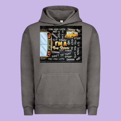 I'm A Bus Driver School Bus Black Urban Hoodie Designed By Tumblerdesignbyshophia