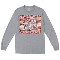 Heather Grey spring vibes Long Sleeve Tee - Artiststas