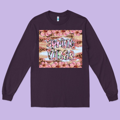 Spring Vibes Long Sleeve Tee Designed By Artiststas