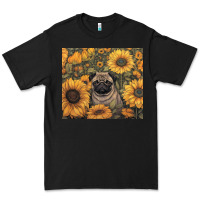 Black pug Premium Tee - Unal Design