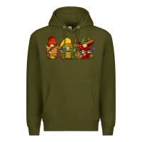 Army Green cinco de mayo gnomies Premium Hoodie - BarkalooDesign