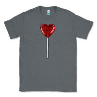 Charcoal Heather heart candy Classic Tee - AdoDesignShop
